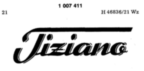 Tiziano Logo (DPMA, 03.12.1979)