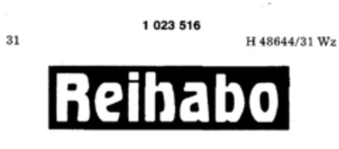 Reihabo Logo (DPMA, 07.04.1981)