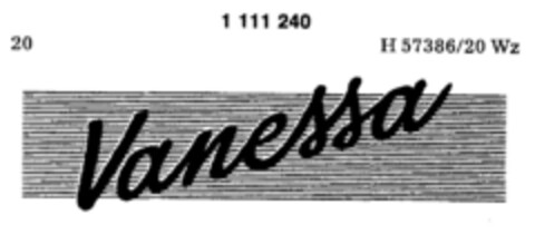 Vanessa Logo (DPMA, 20.02.1987)