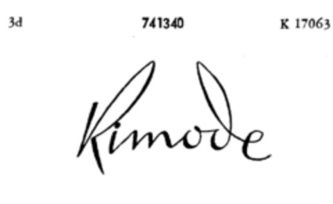 kimode Logo (DPMA, 31.12.1959)
