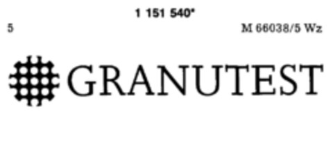 GRANUTEST Logo (DPMA, 10/24/1989)