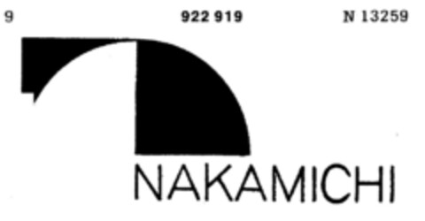 NAKAMICHI Logo (DPMA, 10/18/1972)