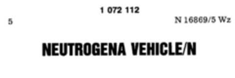 NEUTROGENA VEHICLE/N Logo (DPMA, 24.01.1980)