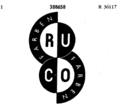 RUCO FARBEN Logo (DPMA, 16.03.1928)