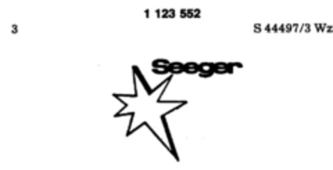 Seeger Logo (DPMA, 03.03.1987)