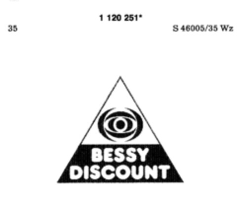 BESSY DISCOUNT Logo (DPMA, 12.01.1988)