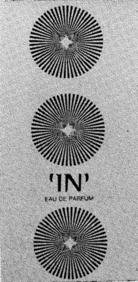 'IN' EAU DE PARFUM Logo (DPMA, 05.01.1978)