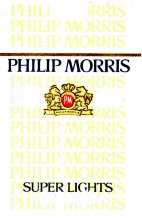 PHILIP MORRIS SUPER LIGHTS Logo (DPMA, 14.07.1987)