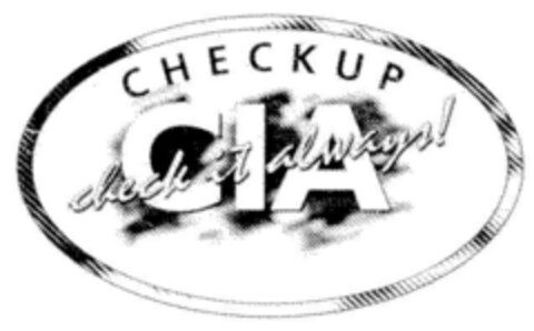 CHECKUP CIA check it always! Logo (DPMA, 03/24/2000)