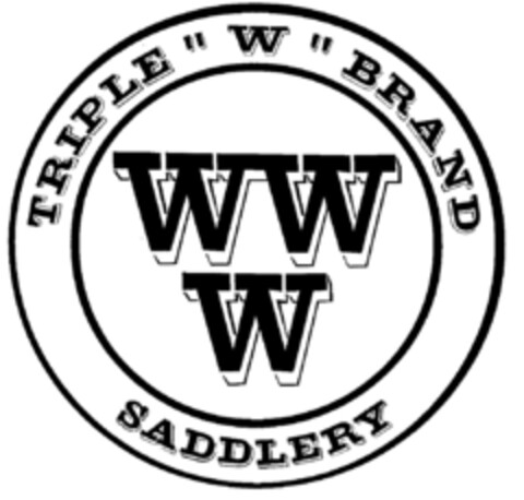 TRIPLE "W" BRAND SADDLERY Logo (DPMA, 22.08.2000)