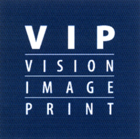 VIP VISION IMAGE PRINT Logo (DPMA, 31.07.2009)