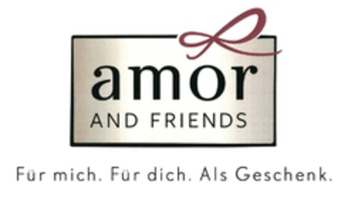 amor AND FRIENDS Für mich. Für dich. Als Geschenk. Logo (DPMA, 06/01/2018)