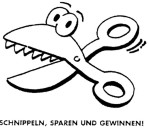 SCHNIPPELN, SPAREN UND GEWINNEN! Logo (DPMA, 10.06.2002)