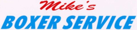 Mike's BOXER SERVICE Logo (DPMA, 11/14/2002)