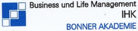 Business und Life Management IHK BONNER AKADEMIE Logo (DPMA, 02/07/2003)