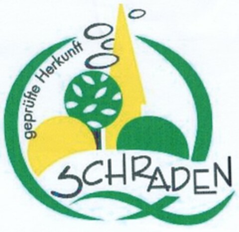 geprüfte Herkunft SCHRADEN Logo (DPMA, 05.12.2003)