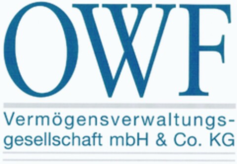 OWF Vermögensverwaltungsgesellschaft mbH & Co. KG Logo (DPMA, 01.07.2004)