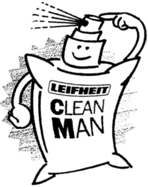 LEIFHEIT CLEAN MAN Logo (DPMA, 18.10.1995)