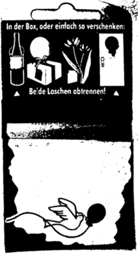 In der Box, oder einfach so verschenken Logo (DPMA, 14.02.1996)