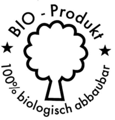 BIO - Produkt 100% biologisch abbaubar Logo (DPMA, 11/05/1997)