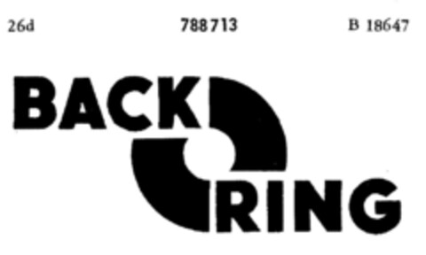 BACK RING Logo (DPMA, 06.10.1958)