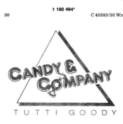 CANDY & COMPANY TUTTI GOODY Logo (DPMA, 23.04.1990)