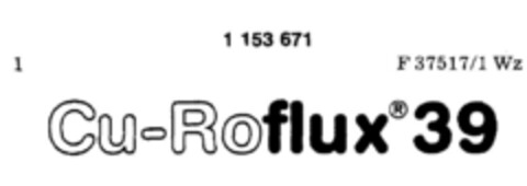 Cu-Roflux 39 Logo (DPMA, 12.05.1989)