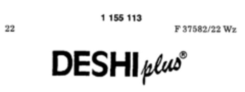 DESHI plus Logo (DPMA, 06.06.1989)