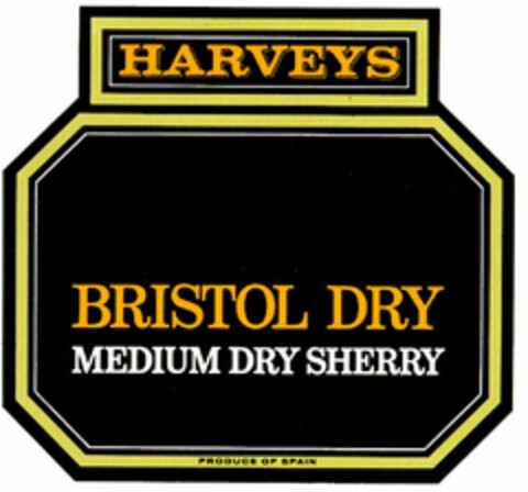 HARVEYS BRISTOL DRY Logo (DPMA, 02.01.1975)