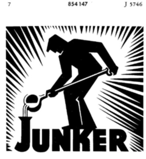 JUNKER Logo (DPMA, 11.02.1965)