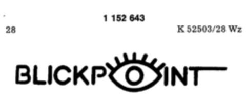 BLICKPOINT Logo (DPMA, 11.03.1988)