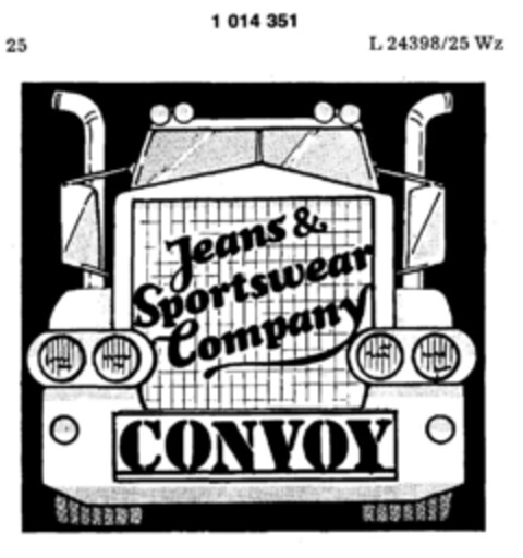 Jeans & Sportswear Company CONVOY Logo (DPMA, 13.08.1980)