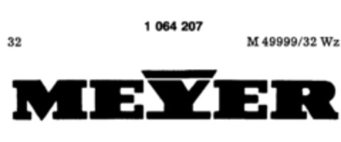 MEYER Logo (DPMA, 16.06.1981)