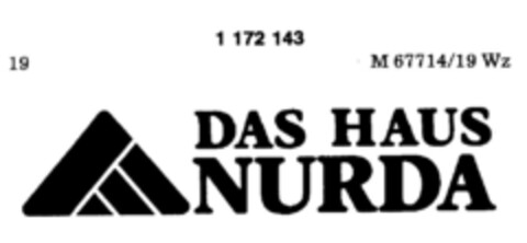 DAS HAUS NURDA Logo (DPMA, 07.07.1990)