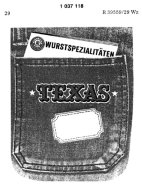 TEXAS Logo (DPMA, 23.12.1981)