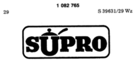 SUPRO Logo (DPMA, 18.11.1983)