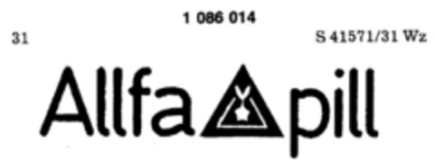 Allfa pill Logo (DPMA, 12.03.1985)