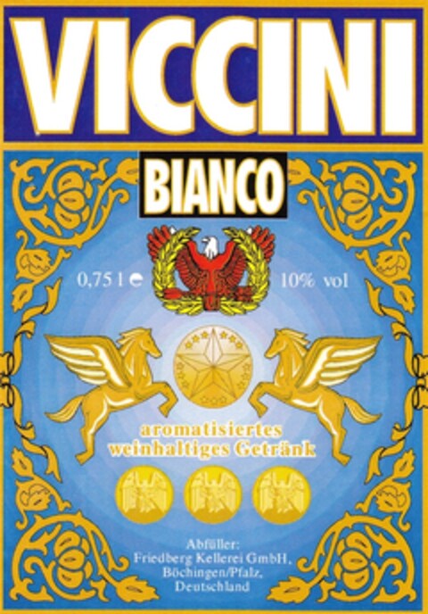 VICCINI BIANCO aromatisiertes weinhaltiges Getränk Logo (DPMA, 12/17/1993)