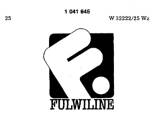 F. FULWILINE Logo (DPMA, 12.03.1982)