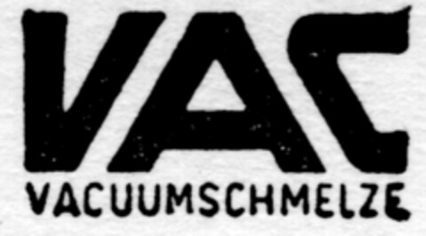 VAC VACUUMSCHMELZE Logo (DPMA, 11.12.1959)