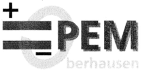 PEM Oberhausen Logo (DPMA, 12.11.2001)