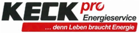KECK pro Energieservice ... denn Leben braucht Energie Logo (DPMA, 24.09.2012)