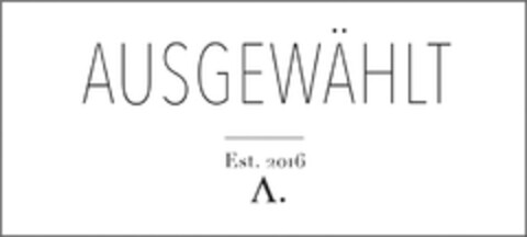 AUSGEWÄHLT Est. 2016 Logo (DPMA, 01.07.2016)