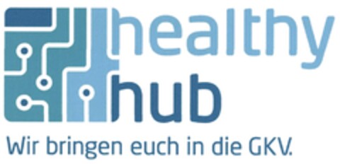 healthy hub Wir bringen euch in die GKV. Logo (DPMA, 13.09.2017)