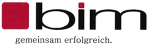 bim gemeinsam erfolgreich Logo (DPMA, 07/21/2018)