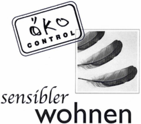 öko CONTROL sensibler wohnen Logo (DPMA, 05/09/2003)