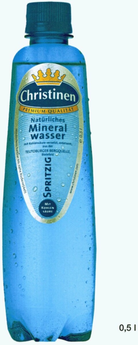 Christinen Natürliches Mineralwasser SPRITZIG 0,5 l Logo (DPMA, 10/21/2003)