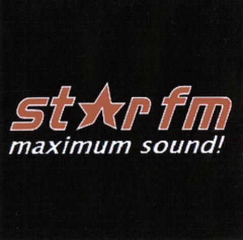 star fm maximum sound! Logo (DPMA, 21.01.2004)