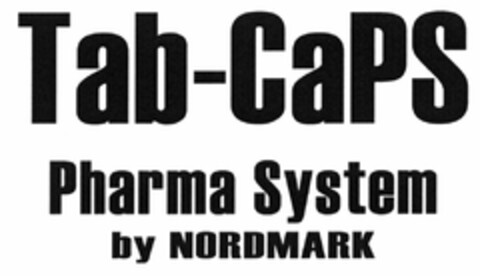 Tab-CaPS Pharma System by NORDMARK Logo (DPMA, 17.02.2005)