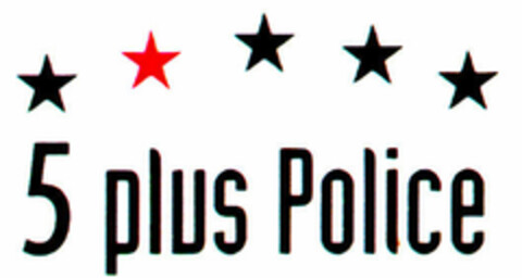 5 plus Police Logo (DPMA, 07.09.1995)